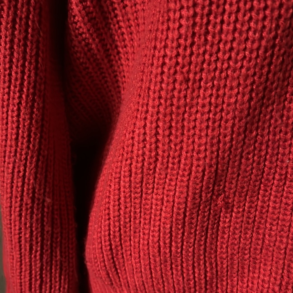 Block Color Cable Knit Sweater - Picture 7 of 9